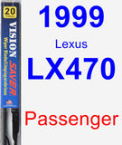 Passenger Wiper Blade for 1999 Lexus LX470 - Vision Saver