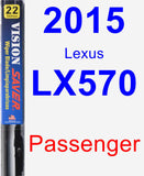 Passenger Wiper Blade for 2015 Lexus LX570 - Vision Saver