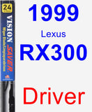 Driver Wiper Blade for 1999 Lexus RX300 - Vision Saver