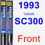 Front Wiper Blade Pack for 1993 Lexus SC300 - Vision Saver