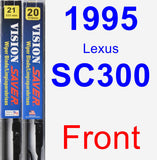 Front Wiper Blade Pack for 1995 Lexus SC300 - Vision Saver