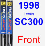 Front Wiper Blade Pack for 1998 Lexus SC300 - Vision Saver