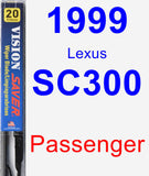 Passenger Wiper Blade for 1999 Lexus SC300 - Vision Saver