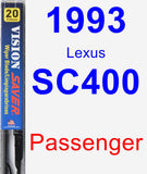 Passenger Wiper Blade for 1993 Lexus SC400 - Vision Saver