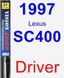 Driver Wiper Blade for 1997 Lexus SC400 - Vision Saver