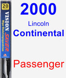 Passenger Wiper Blade for 2000 Lincoln Continental - Vision Saver