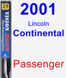 Passenger Wiper Blade for 2001 Lincoln Continental - Vision Saver