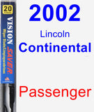 Passenger Wiper Blade for 2002 Lincoln Continental - Vision Saver