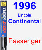 Passenger Wiper Blade for 1996 Lincoln Continental - Vision Saver