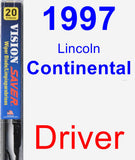 Driver Wiper Blade for 1997 Lincoln Continental - Vision Saver