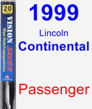 Passenger Wiper Blade for 1999 Lincoln Continental - Vision Saver