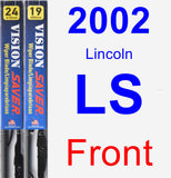 Front Wiper Blade Pack for 2002 Lincoln LS - Vision Saver