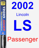 Passenger Wiper Blade for 2002 Lincoln LS - Vision Saver