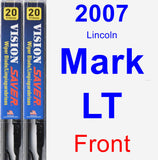 Front Wiper Blade Pack for 2007 Lincoln Mark LT - Vision Saver