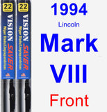 Front Wiper Blade Pack for 1994 Lincoln Mark VIII - Vision Saver