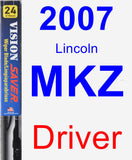 Driver Wiper Blade for 2007 Lincoln MKZ - Vision Saver