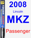 Passenger Wiper Blade for 2008 Lincoln MKZ - Vision Saver