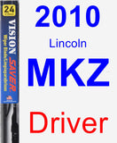 Driver Wiper Blade for 2010 Lincoln MKZ - Vision Saver