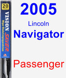 Passenger Wiper Blade for 2005 Lincoln Navigator - Vision Saver