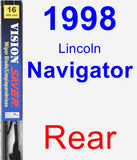 Rear Wiper Blade for 1998 Lincoln Navigator - Vision Saver