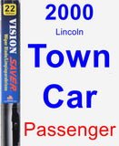 Passenger Wiper Blade for 2000 Lincoln Town Car - Vision Saver