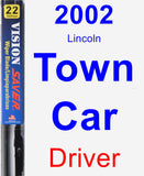 Driver Wiper Blade for 2002 Lincoln Town Car - Vision Saver