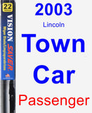 Passenger Wiper Blade for 2003 Lincoln Town Car - Vision Saver