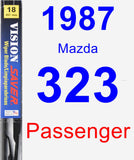 Passenger Wiper Blade for 1987 Mazda 323 - Vision Saver