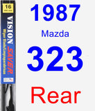 Rear Wiper Blade for 1987 Mazda 323 - Vision Saver