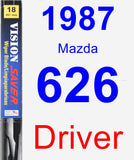 Driver Wiper Blade for 1987 Mazda 626 - Vision Saver