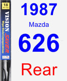 Rear Wiper Blade for 1987 Mazda 626 - Vision Saver