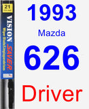 Driver Wiper Blade for 1993 Mazda 626 - Vision Saver