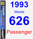 Passenger Wiper Blade for 1993 Mazda 626 - Vision Saver