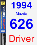 Driver Wiper Blade for 1994 Mazda 626 - Vision Saver