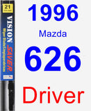 Driver Wiper Blade for 1996 Mazda 626 - Vision Saver