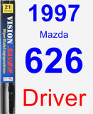 Driver Wiper Blade for 1997 Mazda 626 - Vision Saver