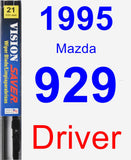 Driver Wiper Blade for 1995 Mazda 929 - Vision Saver