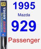 Passenger Wiper Blade for 1995 Mazda 929 - Vision Saver