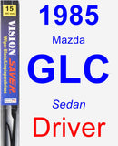 Driver Wiper Blade for 1985 Mazda GLC - Vision Saver