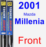 Front Wiper Blade Pack for 2001 Mazda Millenia - Vision Saver