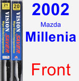 Front Wiper Blade Pack for 2002 Mazda Millenia - Vision Saver