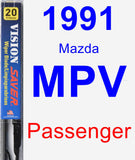 Passenger Wiper Blade for 1991 Mazda MPV - Vision Saver