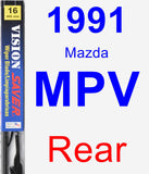 Rear Wiper Blade for 1991 Mazda MPV - Vision Saver