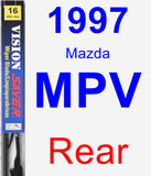 Rear Wiper Blade for 1997 Mazda MPV - Vision Saver