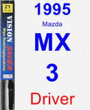 Driver Wiper Blade for 1995 Mazda MX-3 - Vision Saver