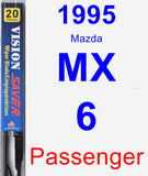 Passenger Wiper Blade for 1995 Mazda MX-6 - Vision Saver