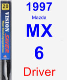 Driver Wiper Blade for 1997 Mazda MX-6 - Vision Saver