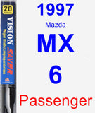 Passenger Wiper Blade for 1997 Mazda MX-6 - Vision Saver