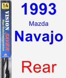 Rear Wiper Blade for 1993 Mazda Navajo - Vision Saver