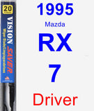 Driver Wiper Blade for 1995 Mazda RX-7 - Vision Saver